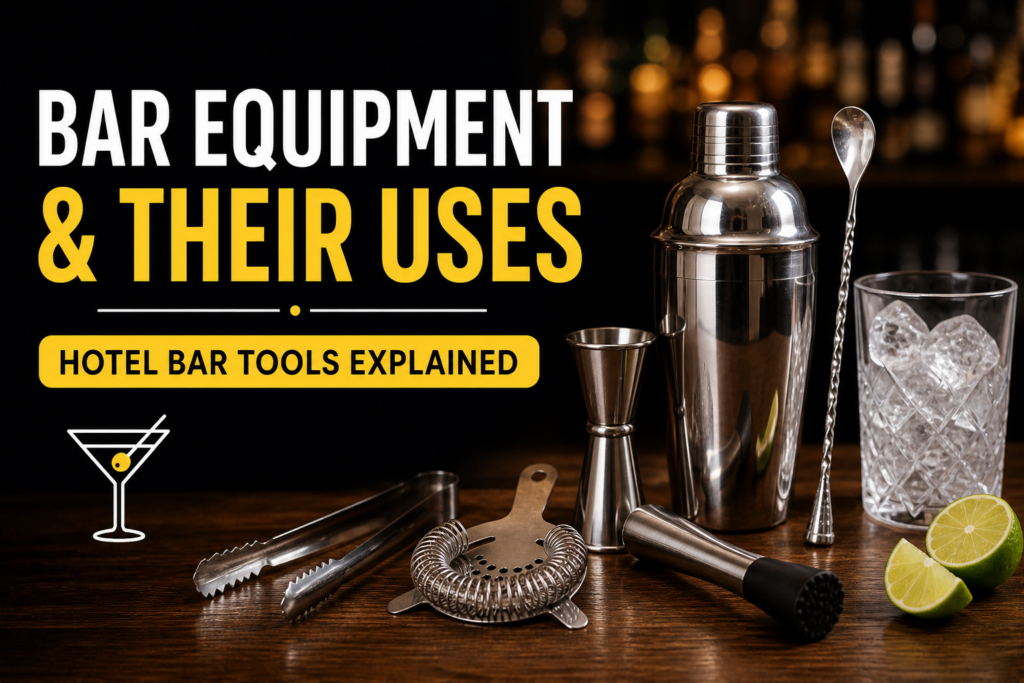 Bar Equipment & Their Uses